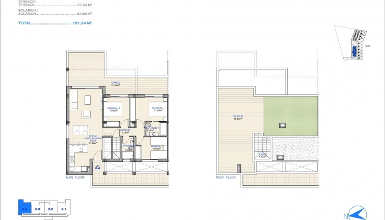 New Build - Apartment - Penthouse - Los Alcazares - Serena Golf