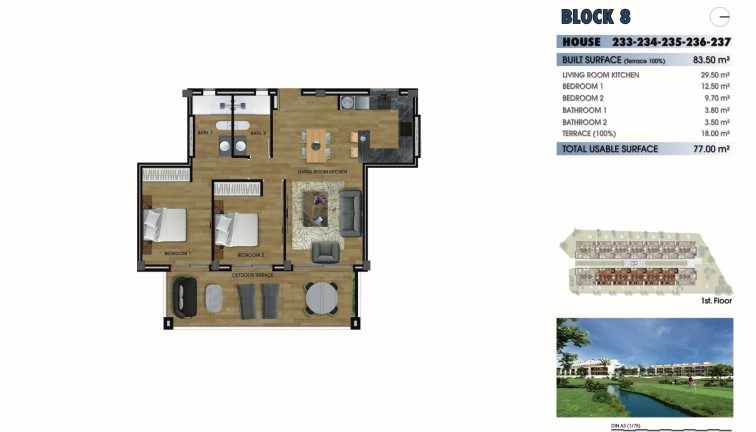 New Build - Apartment - Los Alcazares - Serena Golf