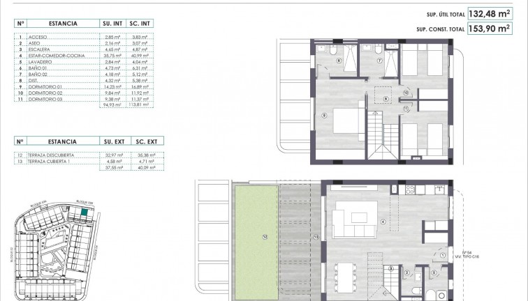 New Build - Apartment - Top Floor Apartment - Monforte del Cid - Alenda Golf