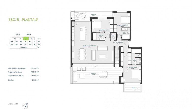 New Build - Apartment - Top Floor Apartment - Orihuela - Las Colinas