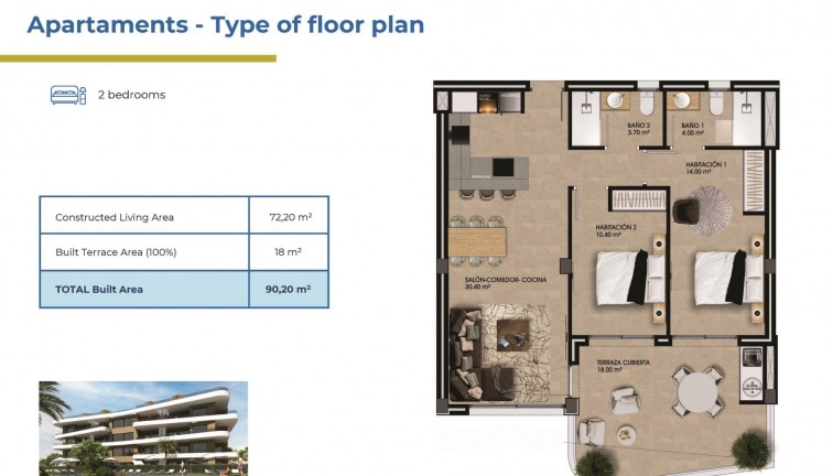 New Build - Apartment - Top Floor Apartment - Orihuela Costa - Punta Prima